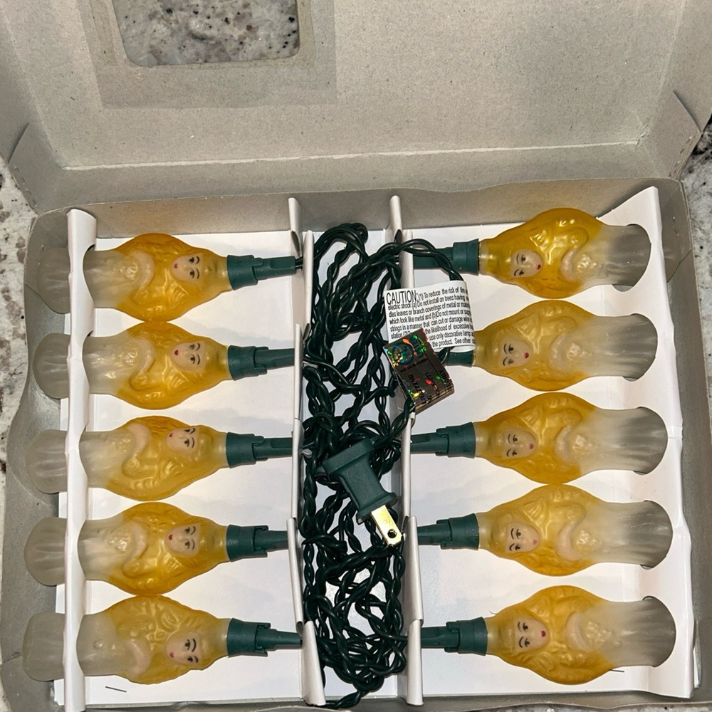 Reflections Midwest Box Of 10 Angel String Lights New In Box Retro Vintage Style - Picture 3 of 5